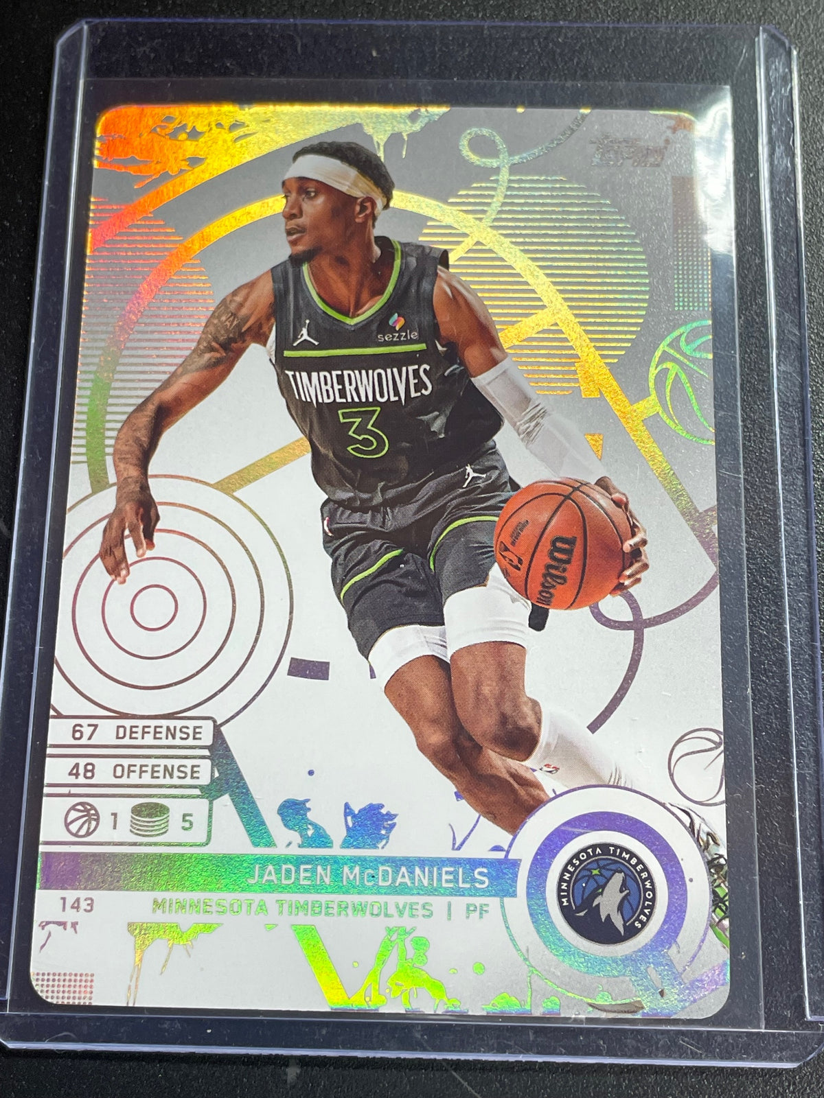 2025-26 Topps Match Attax #143 Jaden McDaniels