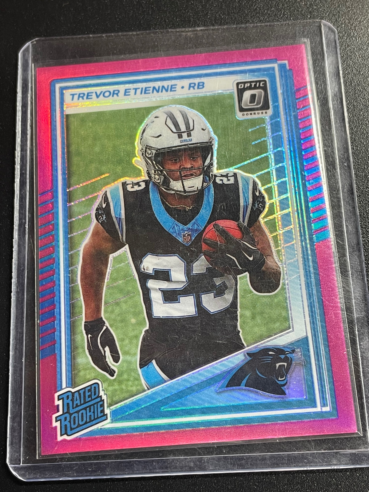2025 Donruss Optic #222 Trevor Etienne Purple Shock