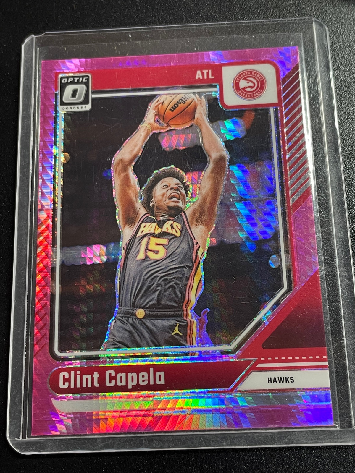 2024-25 Donruss Optic #209 Clint Capela Hyper Pink