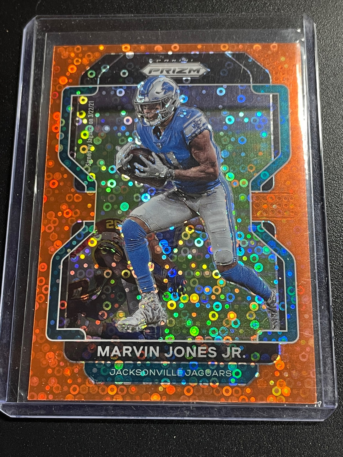 2021 Panini Prizm #12 Marvin Jones Jr. Orange Ice