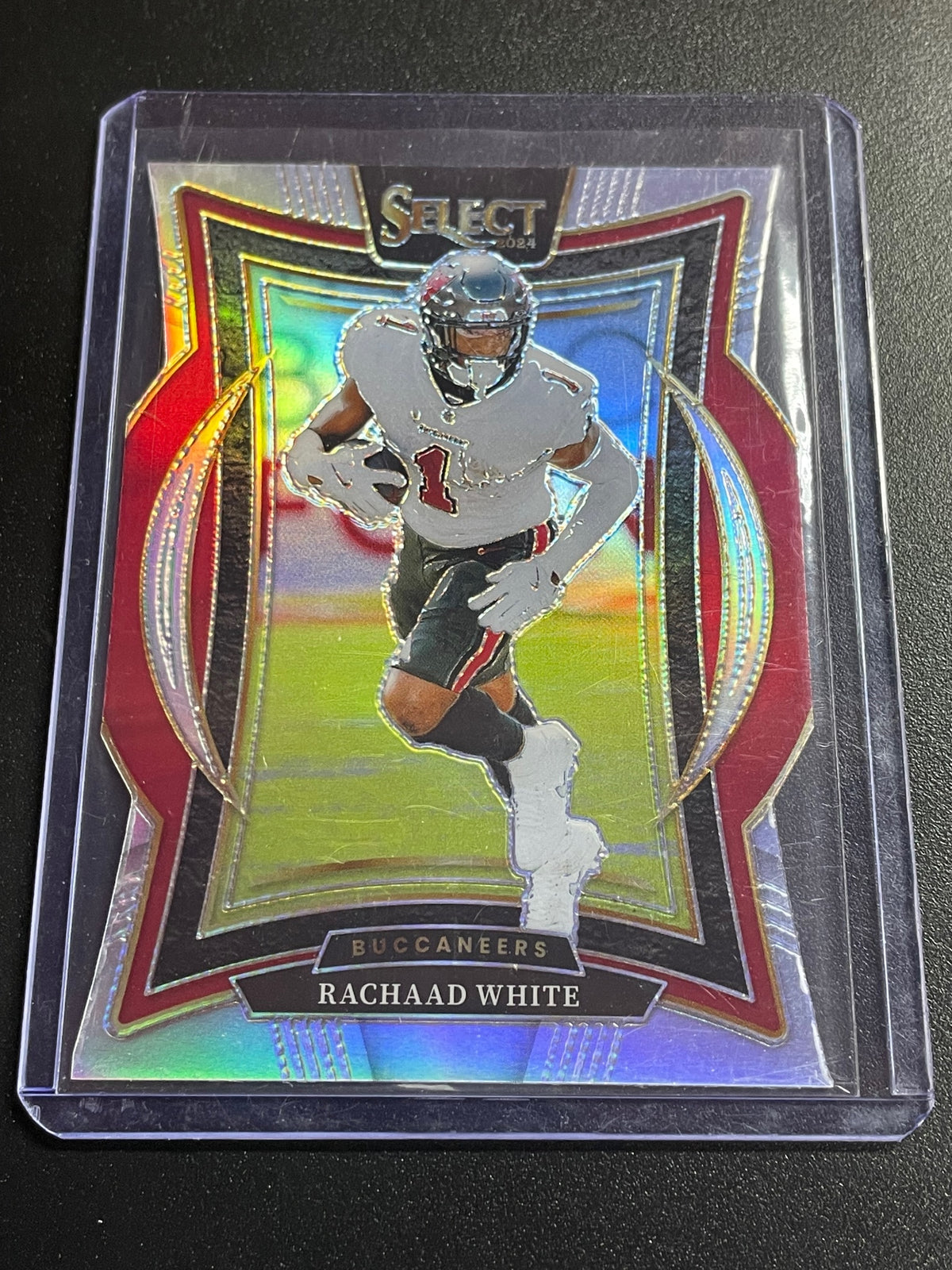 2024 Panini Select #88 Rachaad White Black & Orange Prizm Shock