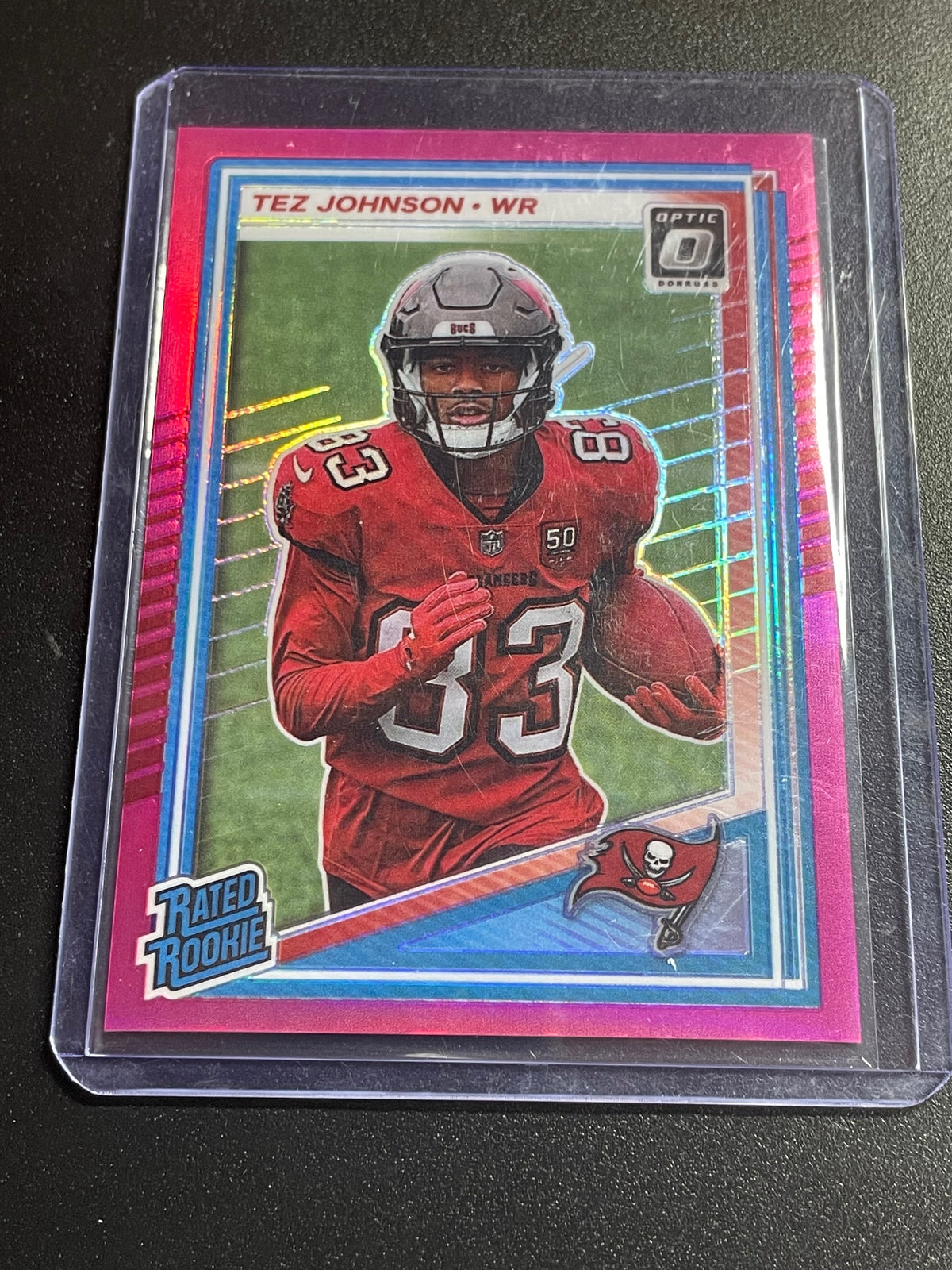 2025 Donruss Optic #231 Tez Johnson Blue Hyper