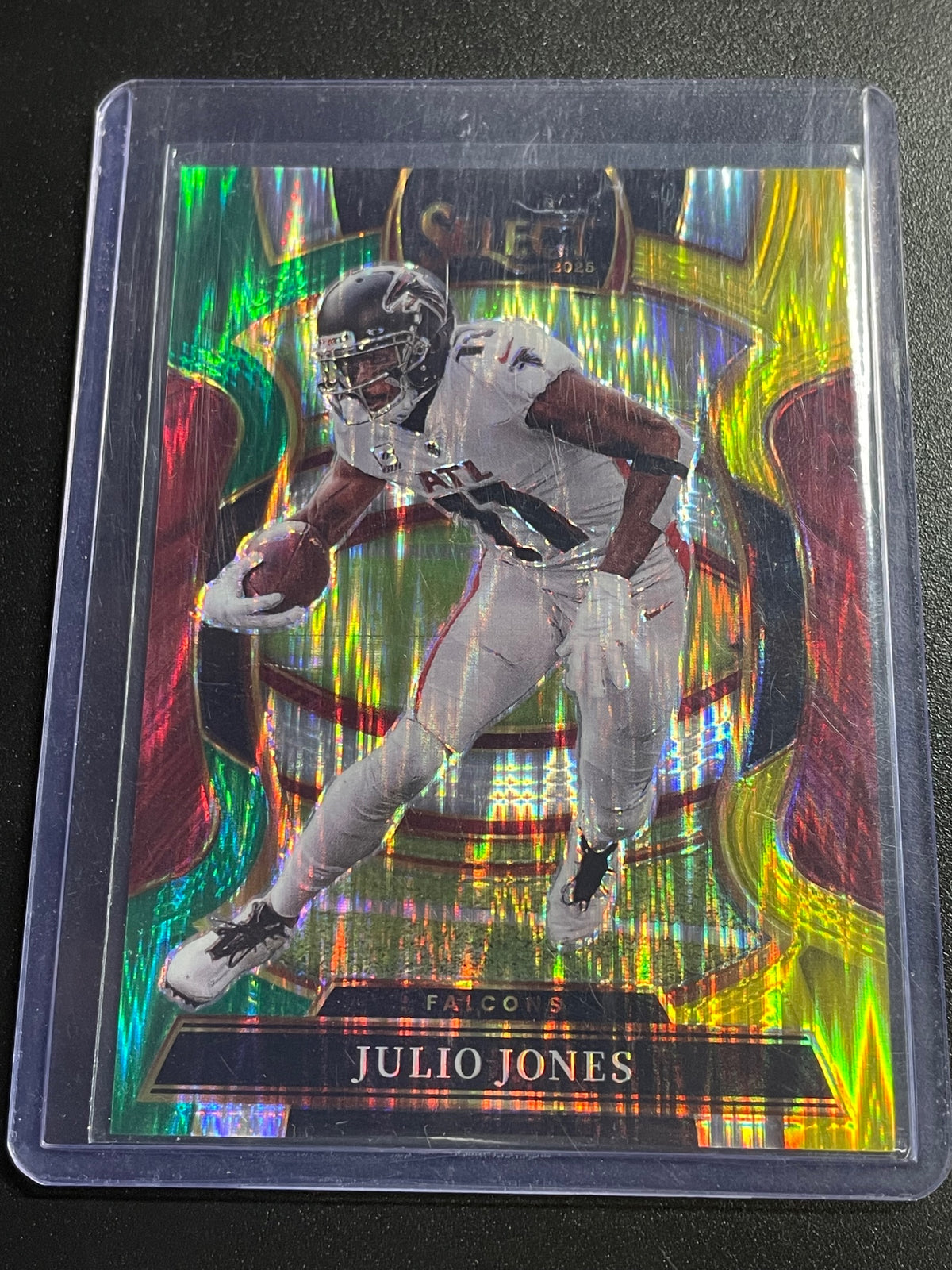 2025 Panini Select #49 Julio Jones Black and Red Prizm Shock