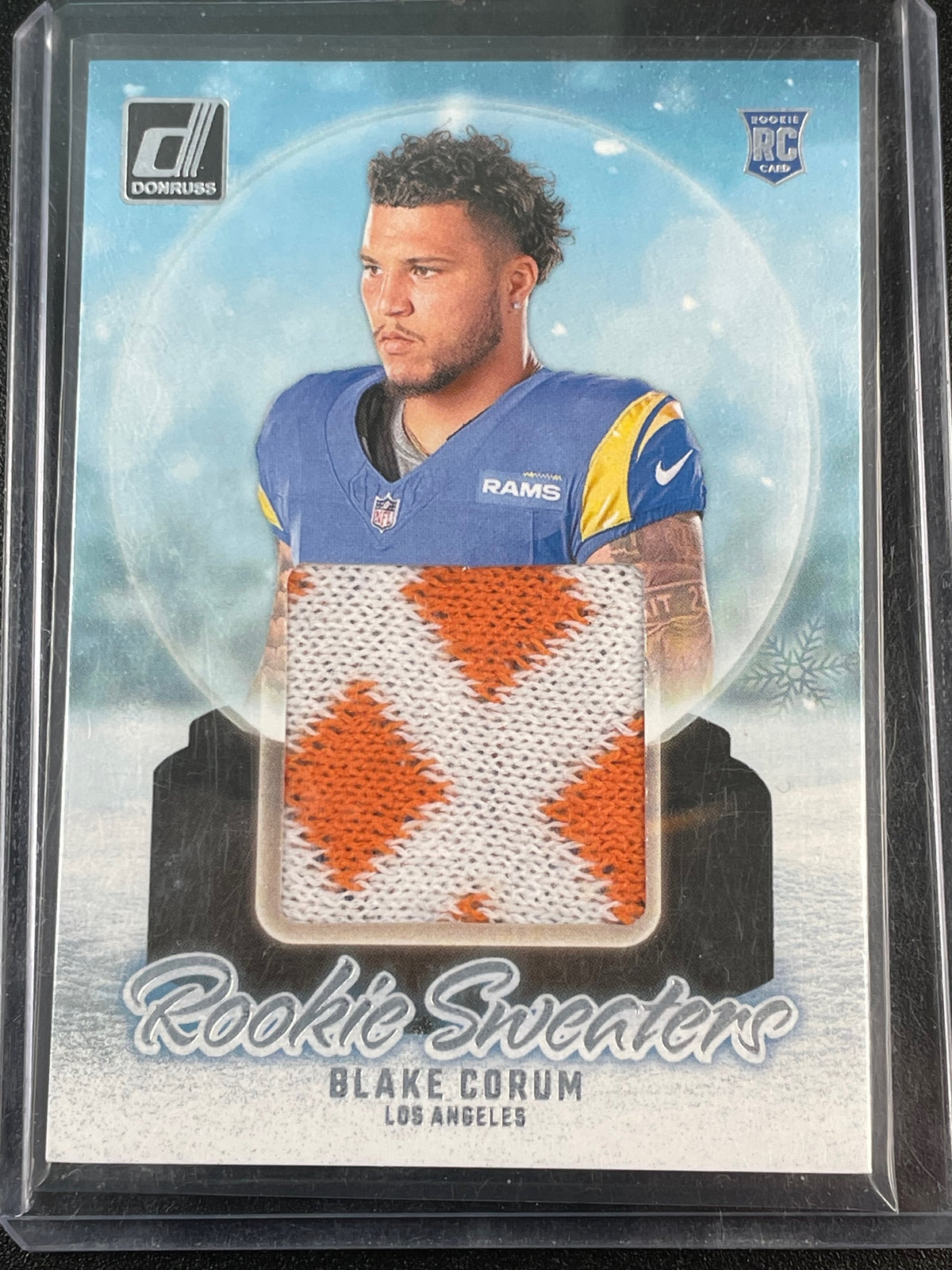 2024 Donruss #RHS-BCO Blake Corum Rookie Holiday Sweater