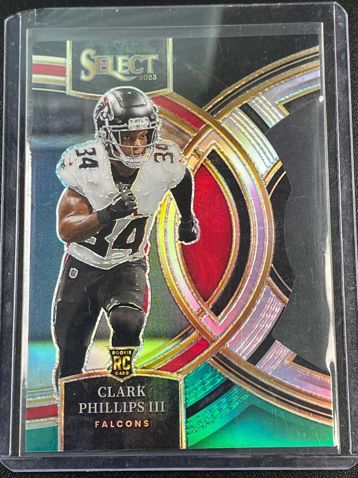 2023 Panini Select #109 Clark Phillips III Silver Prizms Die Cuts