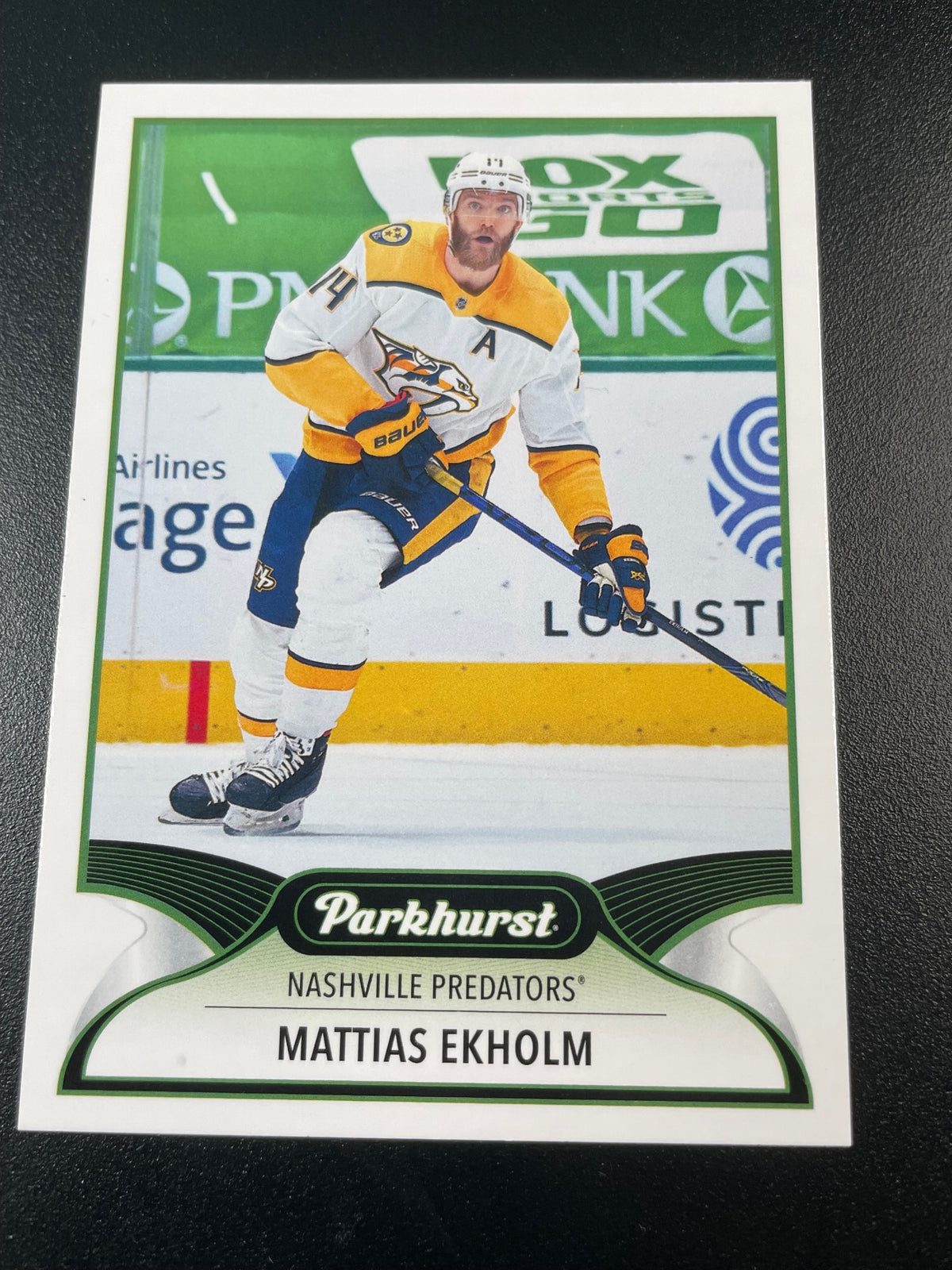 2021-22 Parkhurst #47 Mattias Ekholm Gold Border