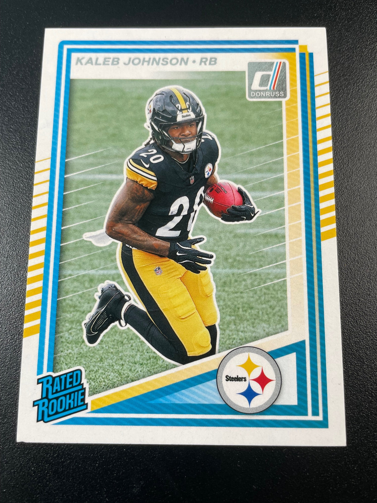 2025 Donruss #322 Kaleb Johnson Press Proofs Green