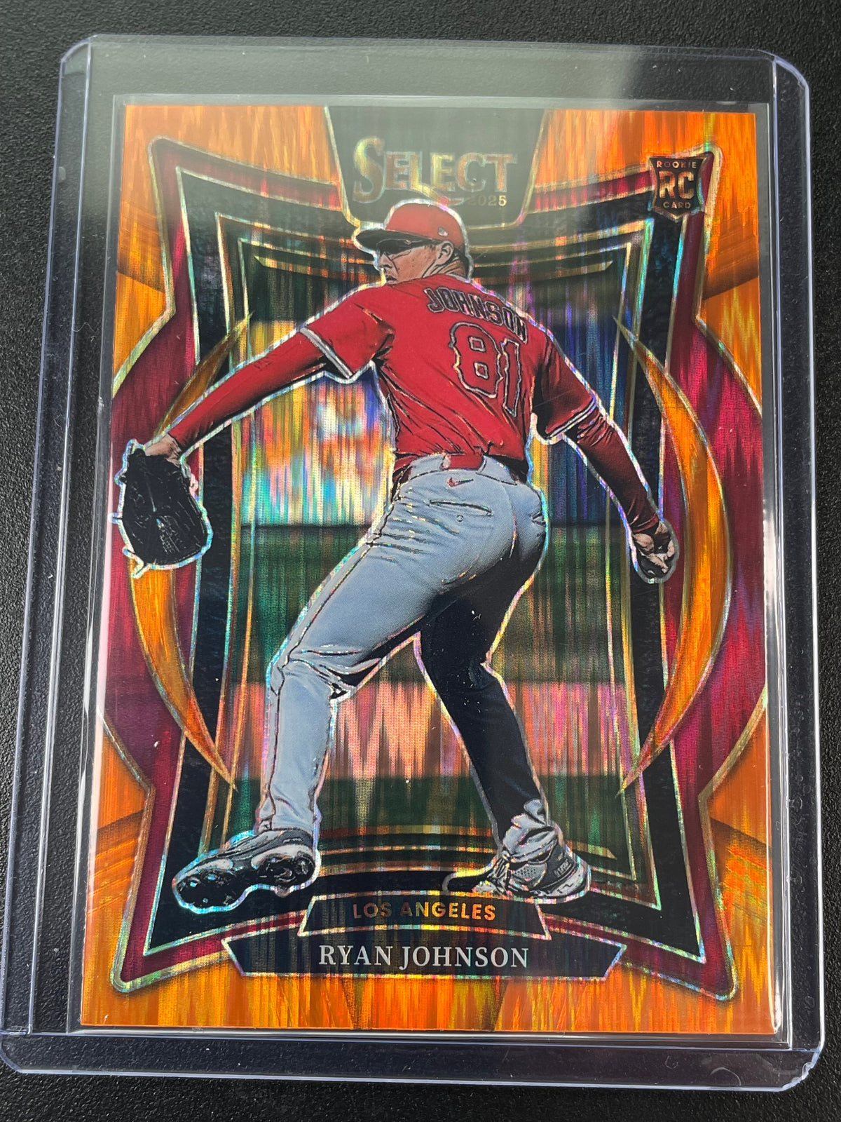 2025 Panini Select #47 Ryan Johnson Orange Flash Prizms