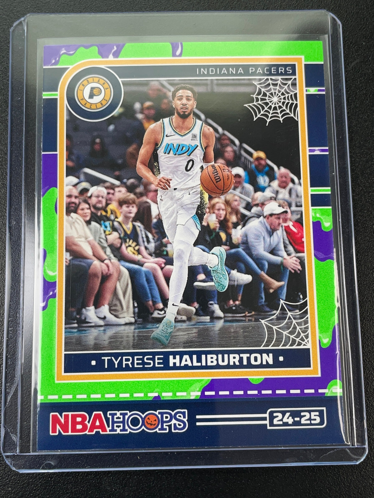 2024-25 Hoops Haunted Hoops #150 Tyrese Haliburton Slime