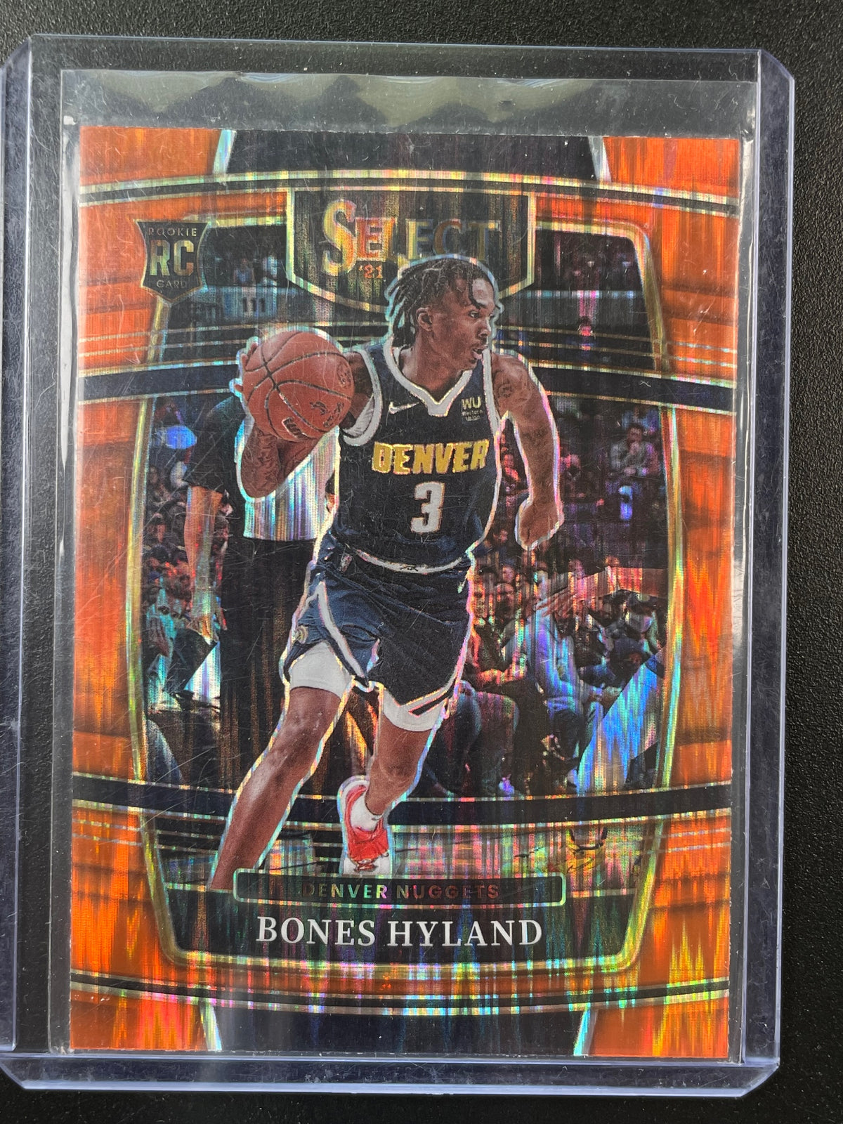 2021-22 Panini Select #79 Bones Hyland Orange Flash Prizms
