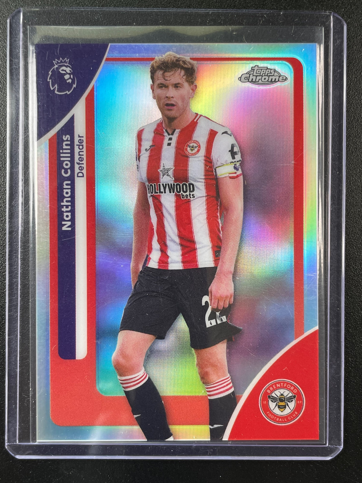 2025-26 Topps Chrome Sapphire Edition Premier League #36 Nathan Collins