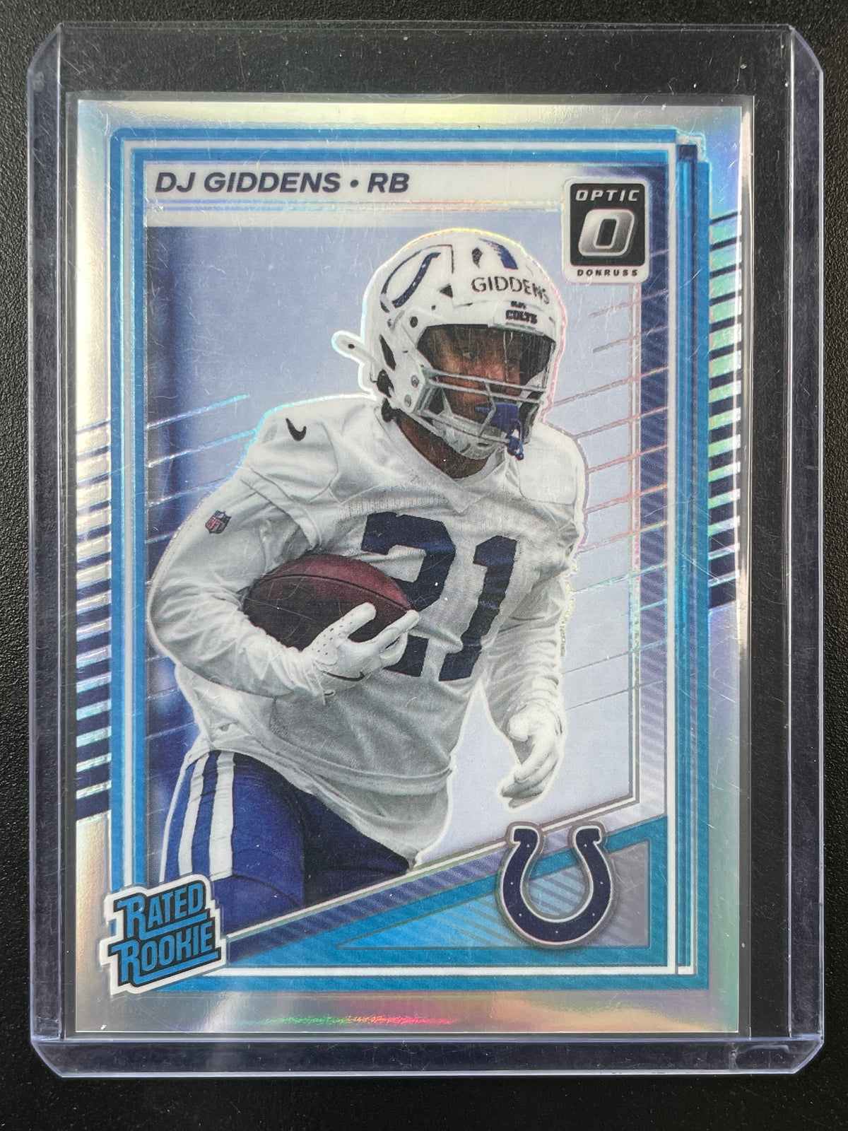 2025 Donruss #364 DJ Giddens Optic Rated Rookies Preview Holo
