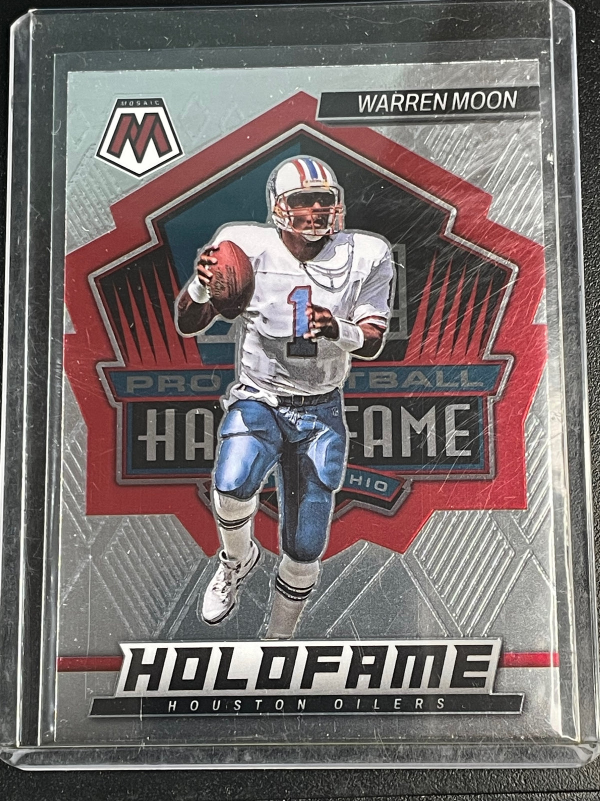 2022 Panini Mosaic #HF-18 Warren Moon HoloFame