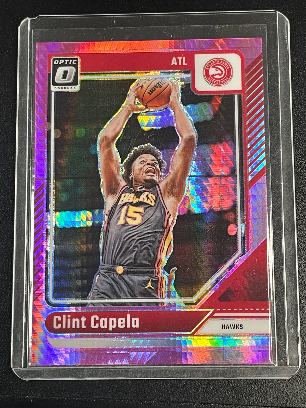 2024-25 Donruss Optic #209 Clint Capela Hyper Pink