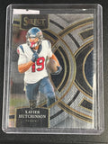 2023 Panini Select #154 Xavier Hutchinson Black and Green Prizms Die Cuts