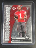 2024 Panini Mosaic #10 Xavier Worthy Introductions Mosaic