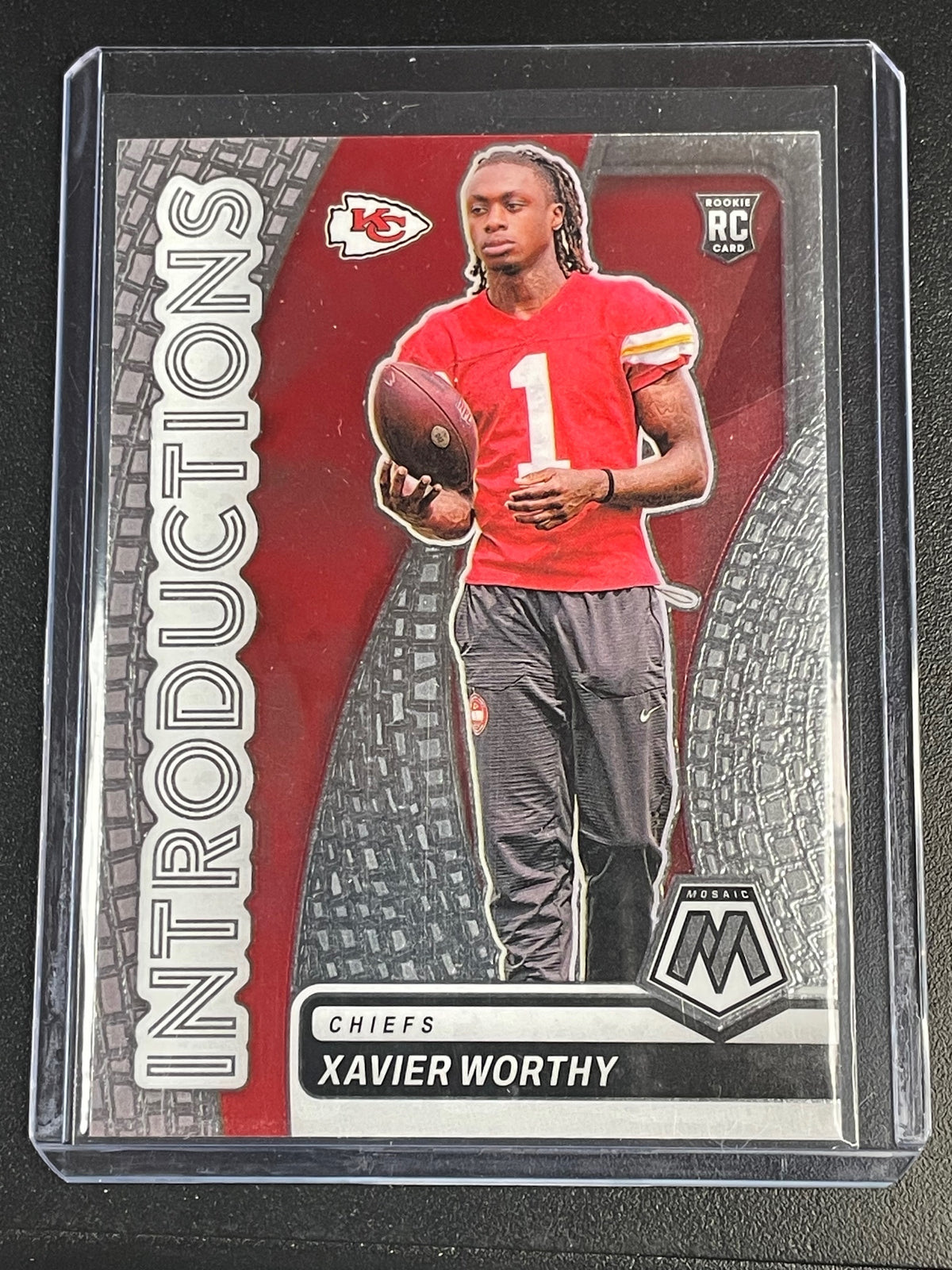 2024 Panini Mosaic #10 Xavier Worthy Introductions Mosaic