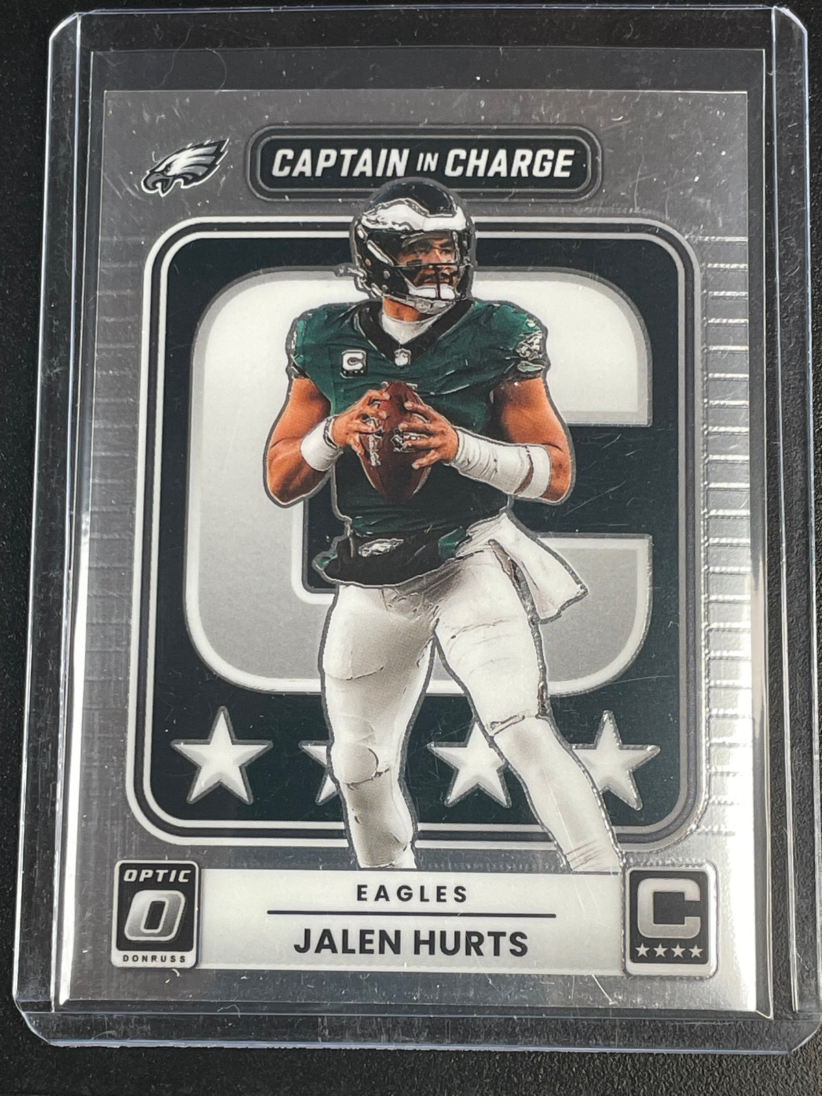 2025 Donruss Optic #5 Jalen Hurts Captain in Charge