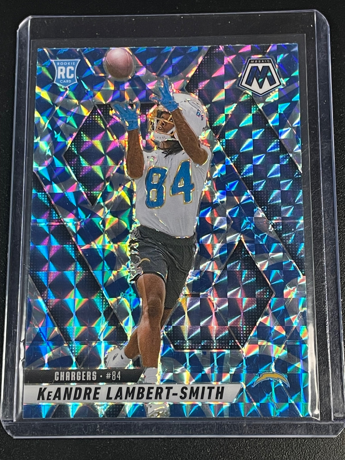 2025 Panini Mosaic #336 KeAndre Lambert-Smith Mosaic Reactive Blue