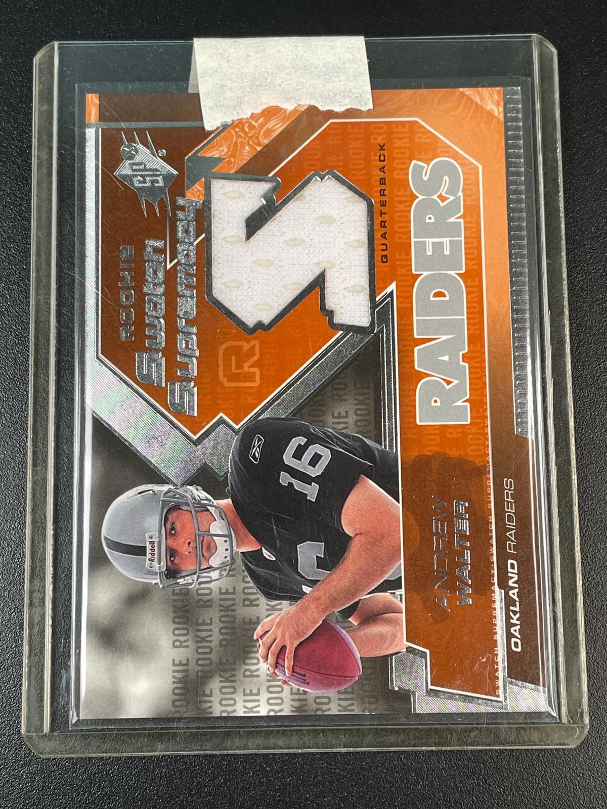 2005 SPx #RS-AW Andrew Walter Rookie Swatch Supremacy