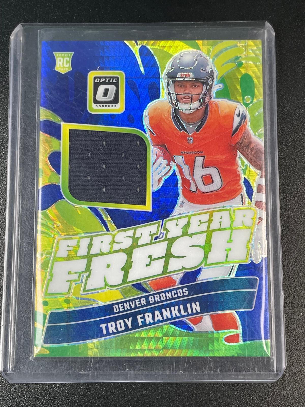 2024 Donruss Optic #FYF-MHJ Marvin Harrison Jr. First Year Fresh Blue Hyper