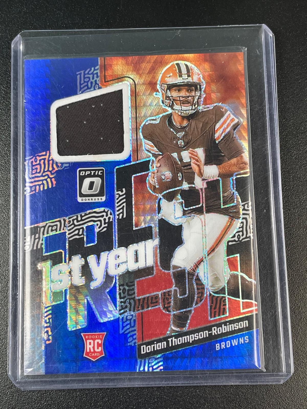 2023 Donruss Optic #FYF-DTR Dorian Thompson-Robinson 1st Year Fresh Blue Hyper