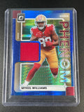 2025 Donruss Optic #RPBH-MWS Mykel Williams Rookie Phenoms Blue Hyper