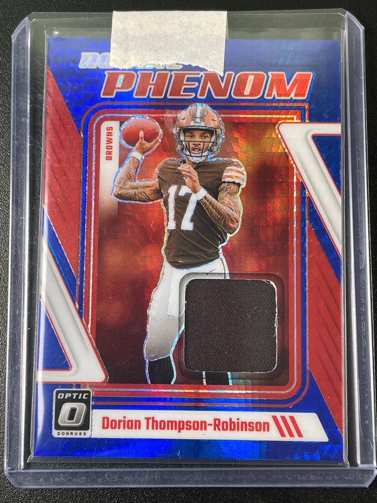 2023 Donruss Optic #RP-DTR Dorian Thompson-Robinson Rookie Phenom Blue Hyper