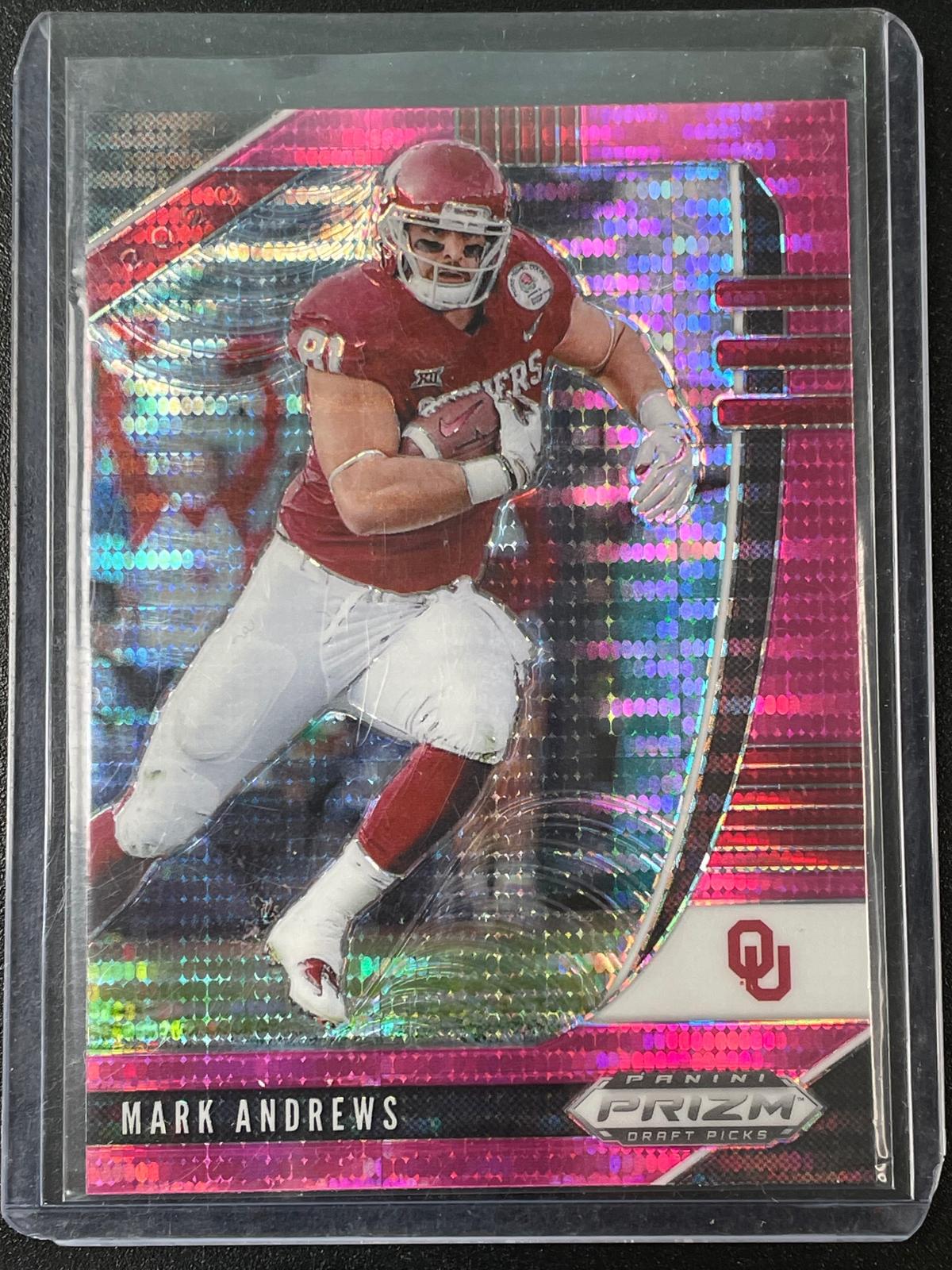 2020 Panini Prizm Draft Picks #66 Mark Andrews Prizm Pink Pulsar