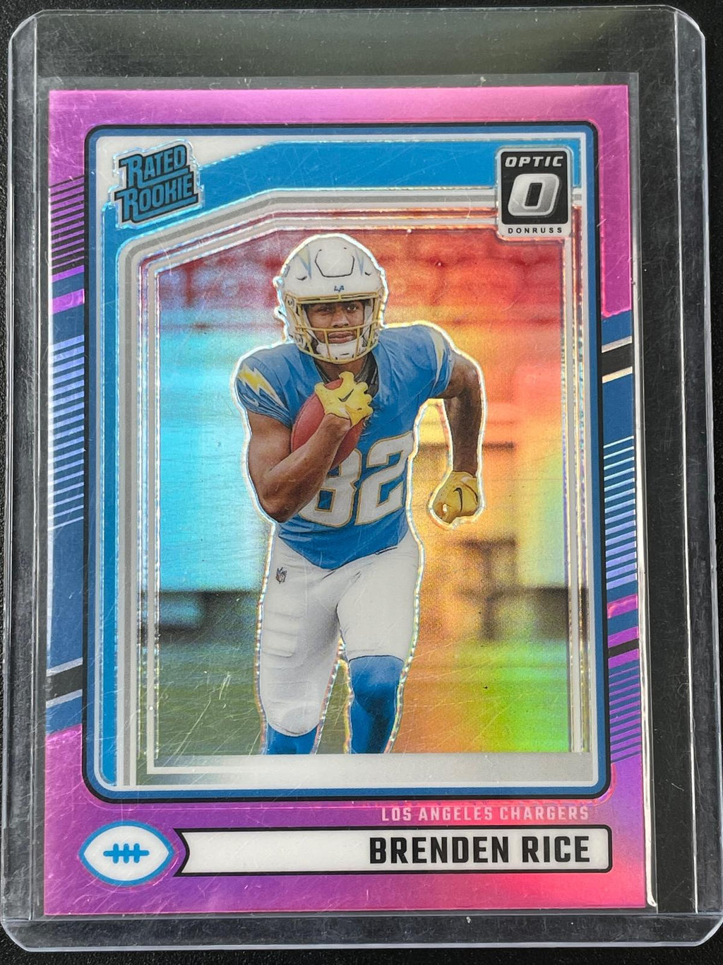 2024 Donruss #382 Brenden Rice Optic Rated Rookies Preview Pink