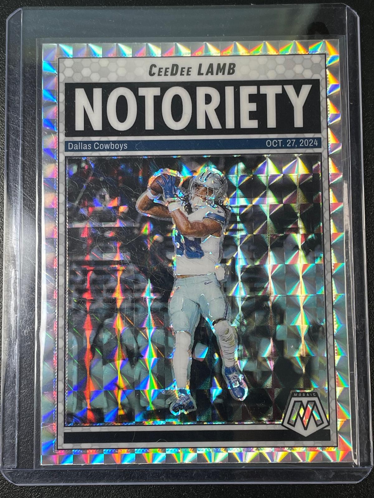 2025 Panini Mosaic #8 CeeDee Lamb Notoriety Mosaic