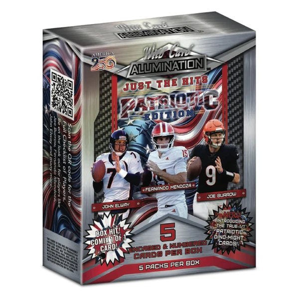 Wild Card Alumination Football – Just The Hits 2026: Patriotic Edition Hobby Box