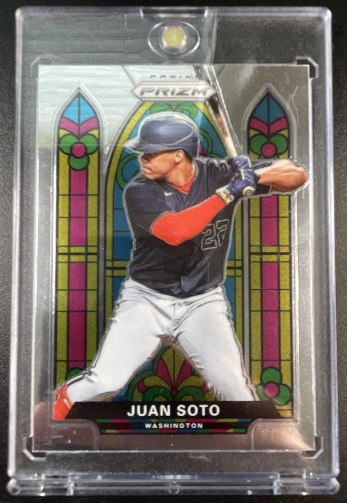 2021 Panini Prizm Juan Soto #SG-3 Stained Glass Nationals